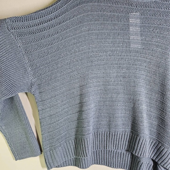 NEW 525 America Loose‎ Knit Dolman Sleeve Pullover Sweater M Dusty Blue NWT - Picture 3 of 6